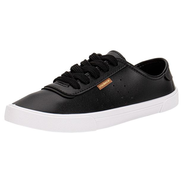 Tênis Feminino Casual Moleca 5296584 PRETO 33