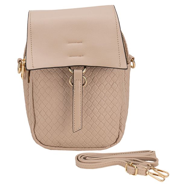 Bolsa Feminina Transversal Fuseco WBFT81004 BEGE