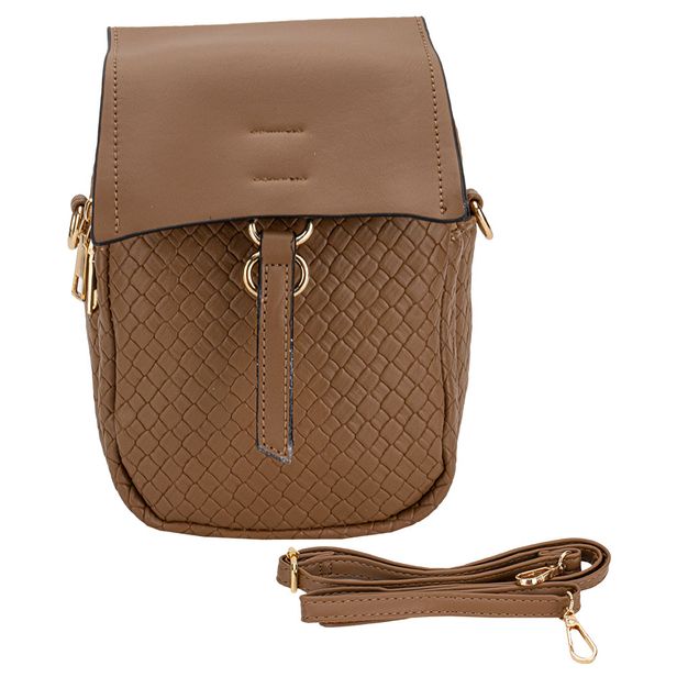 Bolsa Feminina Transversal Fuseco WBFT81004 CAMEL