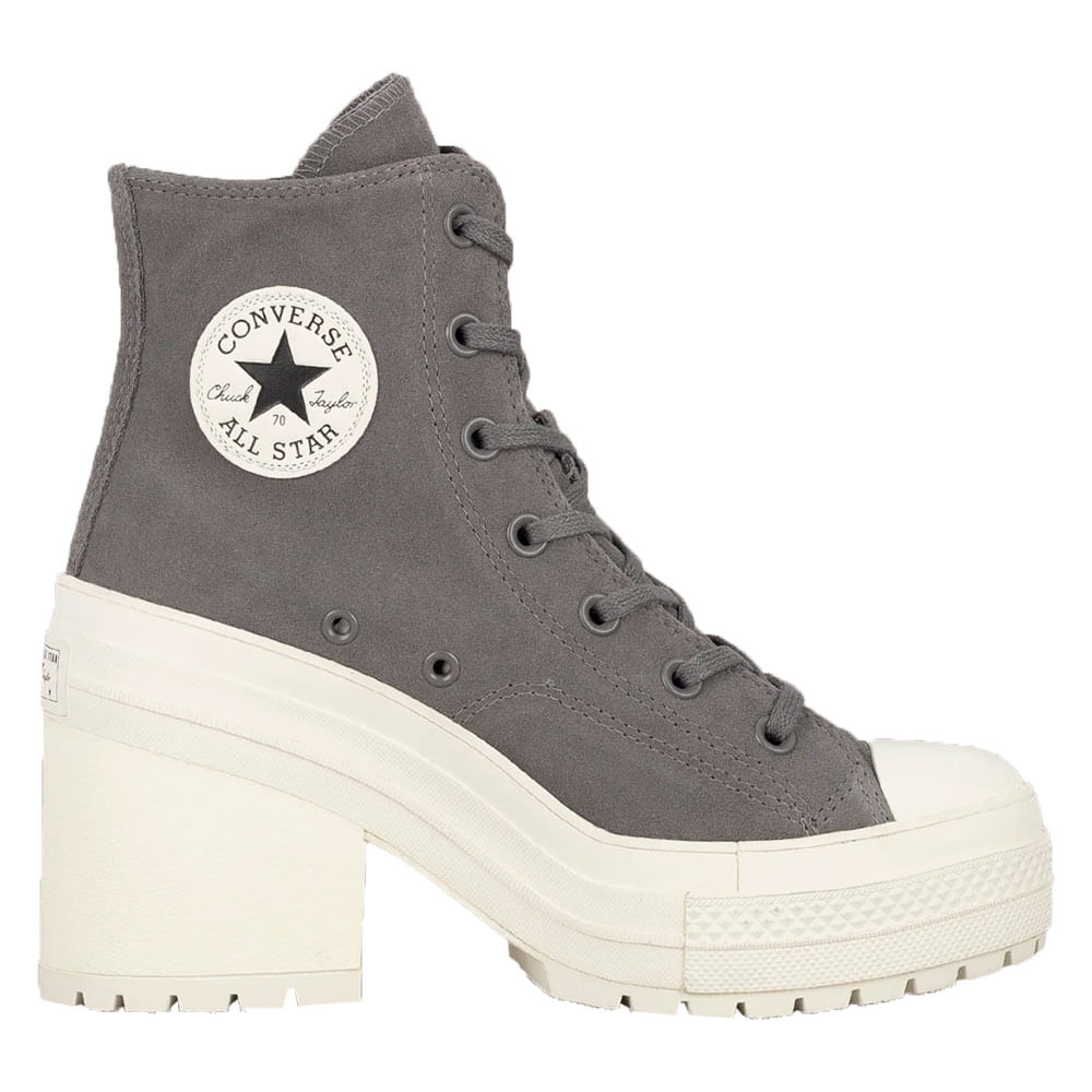 Tênis Chuck 70 De Luxe Heel Platform Hi Sharkskin Converse A12327C CINZA 34
