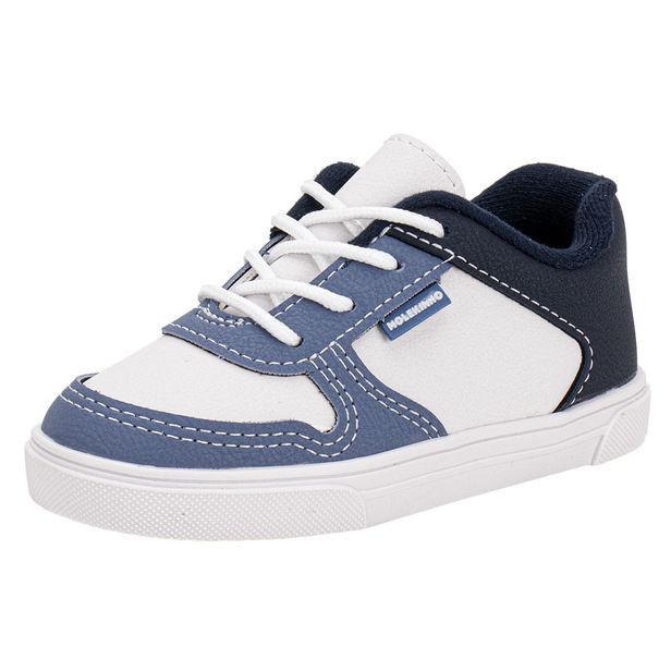Tênis Infantil Masculino Baby Molekinho 2133176 BRANCO/AZUL 19