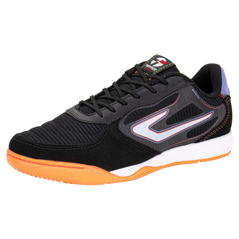 レッテー Chuteira Futsal Letra IV Topper TP0498 PRETO | Clovis Calçados