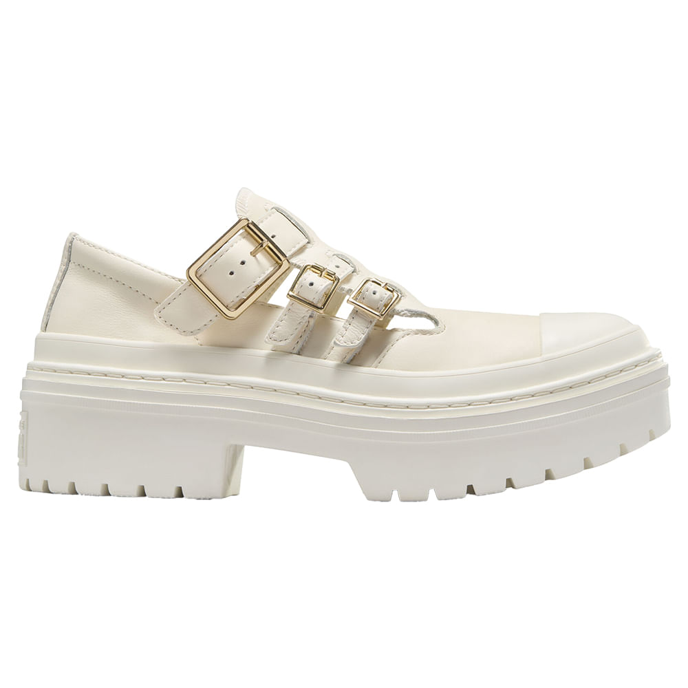 motto_kuma tarptotarp　白 Tênis Chuck Taylor All Star Lugged Heel Mary Jane Converse A10617C