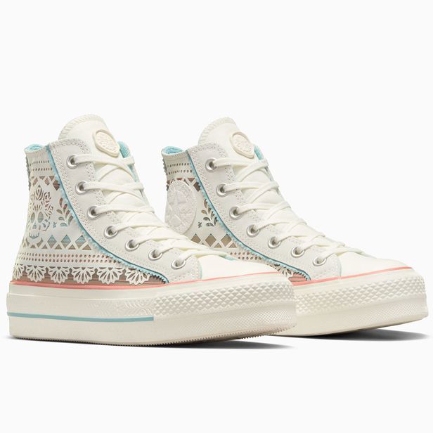 Tênis Chuck Taylor All Star Lift Día De Muertos Converse A12439C BEGE/VERDE 34
