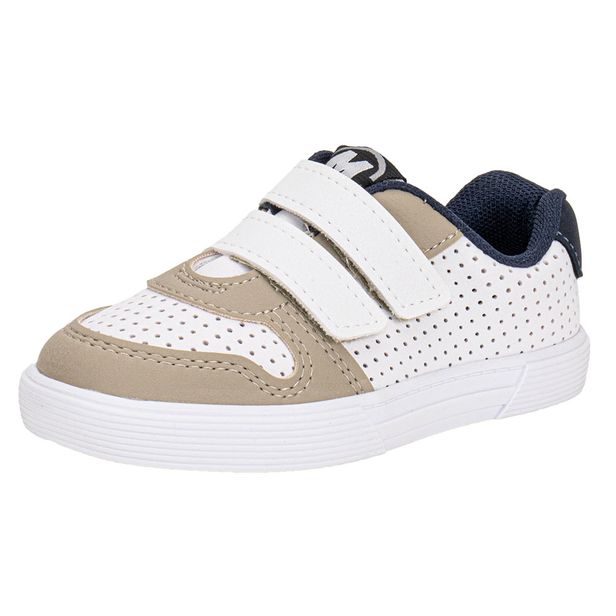 Tênis Infantil Masculino Baby Molekinho 2136173 BRANCO/BEGE 19