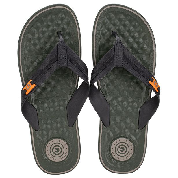 Chinelo Masculino Arizona Cartago 12212 PRETO/VERDE 37/38