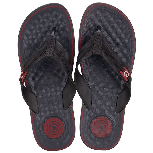 Chinelo Masculino Arizona Cartago 12212 PRETO/VERMELHO 37/38