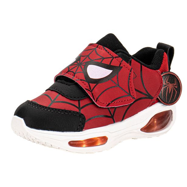 Tênis Infantil Masculino Led Minipé 2516V VERMELHO/PRETO 24