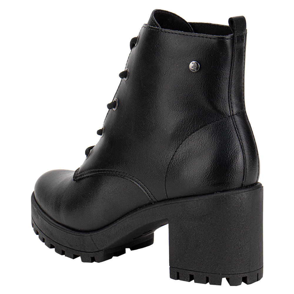 Bota Feminina Coturno Ramarim 2456121 PRETO cloviscalcados
