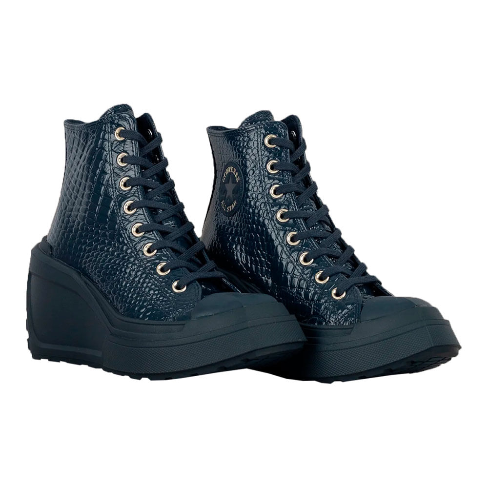 Tênis Chuck 70 De Luxe Wedge Croc Converse A10037C MARINHO