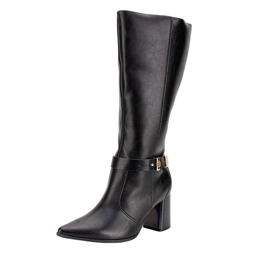 Bota Feminina Cano Alto Ramarim 2568131 PRETO cloviscalcados