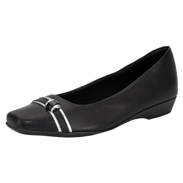 Sapatilha Feminina Flat Usaflex MM1601 PRETO 34