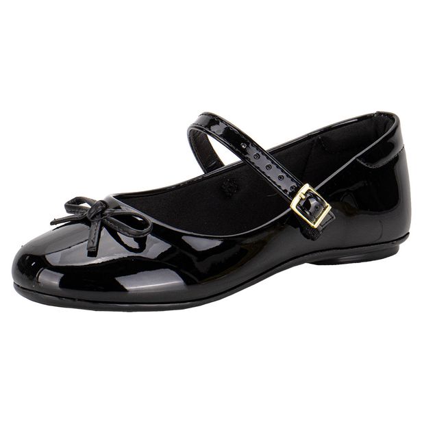Sapatilha Infantil Feminina Molekinha 20831131 VERNIZ/PRETO 33