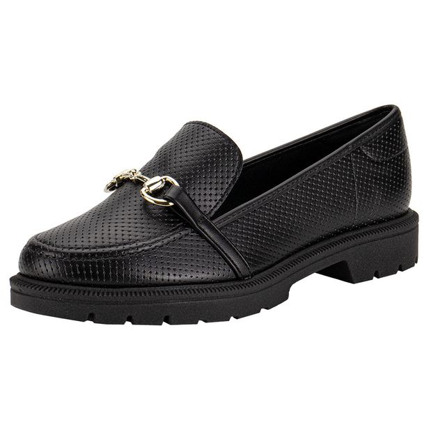 Mocassim Feminino Beira Rio 4283104 PRETO 01 37