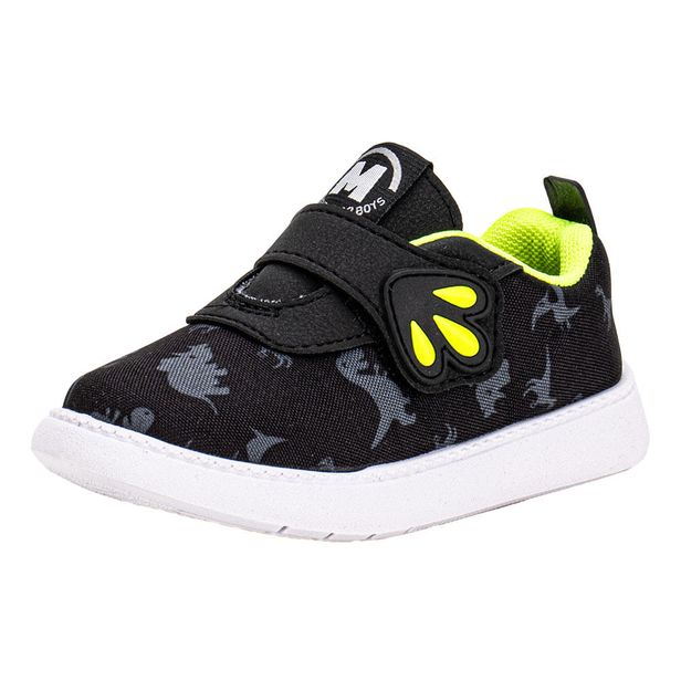 Tênis Infantil Masculino Baby Molekinho 2635106 PRETO/VERDE 19