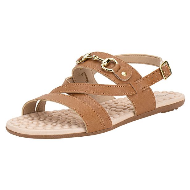 Sandália Feminina Flat Modare 7163132 CAMEL 34