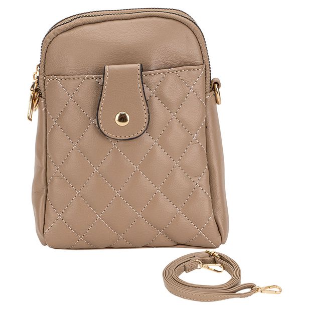 Bolsa Feminina Transversal Fuseco WBFT81007 CAQUI
