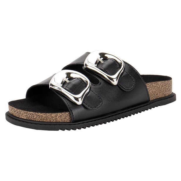 Sandália Feminina Conforto Beira Rio 8523116 PRETO 34