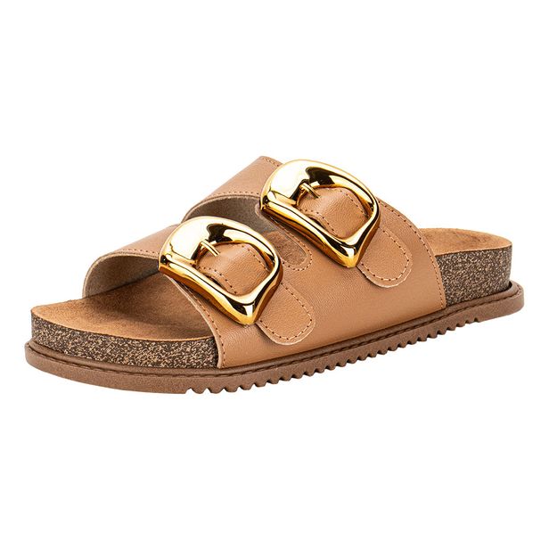 Sandália Feminina Conforto Beira Rio 8523116 CAMEL 34