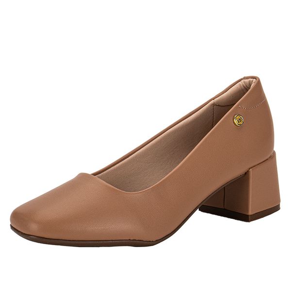 Sapato Feminino Salto Grosso Moleca 5822100 SALMÃO 34