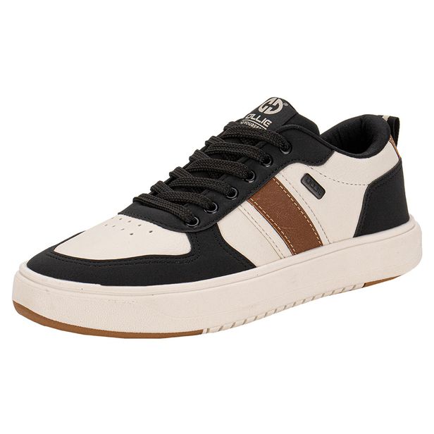 Tênis Masculino Celtic 2 Ollie 0418 PRETO/BEGE 37