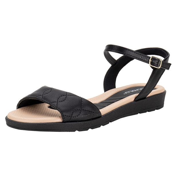 Sandália Feminina Flat Piccadilly 410036 PRETO 34