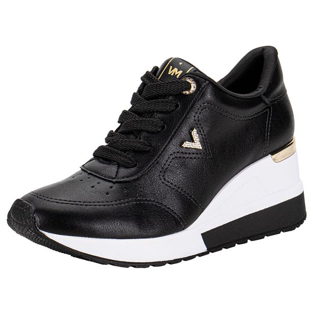 Tênis Feminino Via Marte 046010 PRETO/BRANCO 34