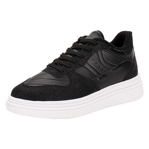 Tênis Feminino Casual Moleca 5816101 PRETO 34