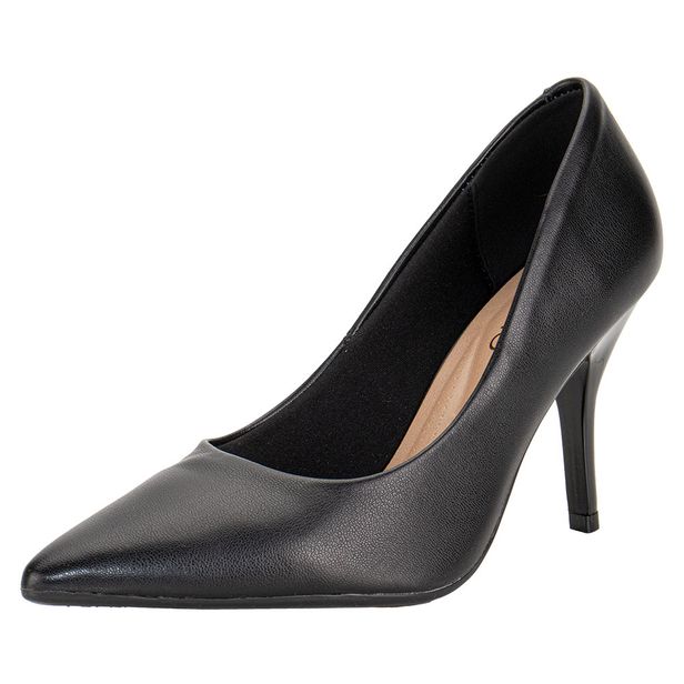 Scarpin Feminino Salto Fino Beira Rio 41221400 PRETO 37