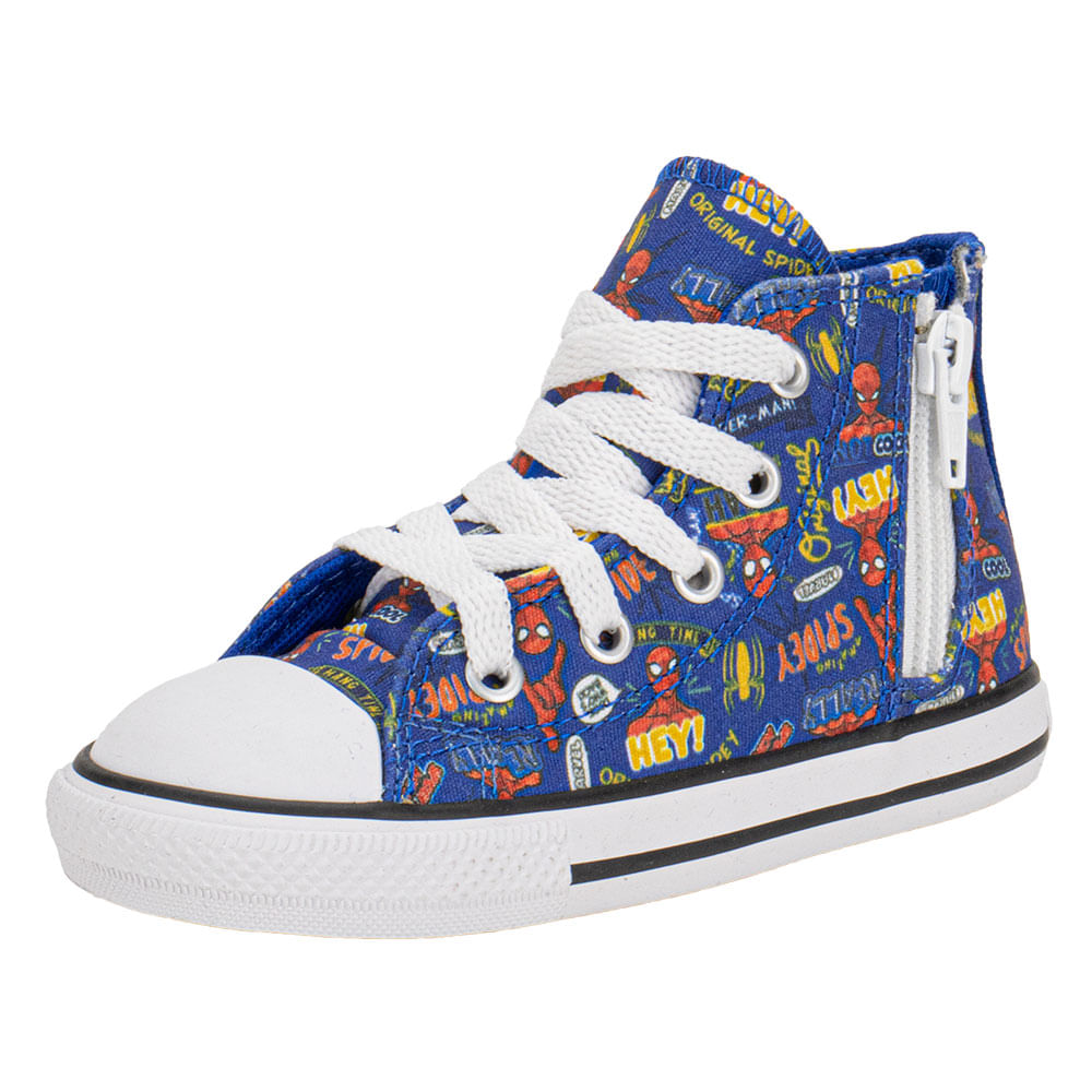 Tênis Infantil Chuck Taylor All Star Side Zip Homem Aranha