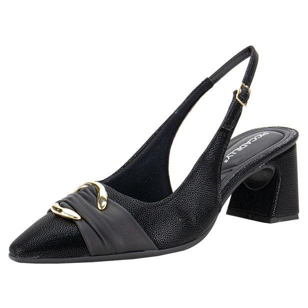 Sapato Feminino Salto Grosso Piccadilly 764020 PRETO 33