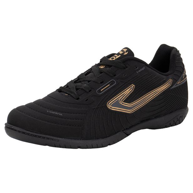Chuteira Futsal Drible VI Topper TP0454 PRETO/DOURADO 40