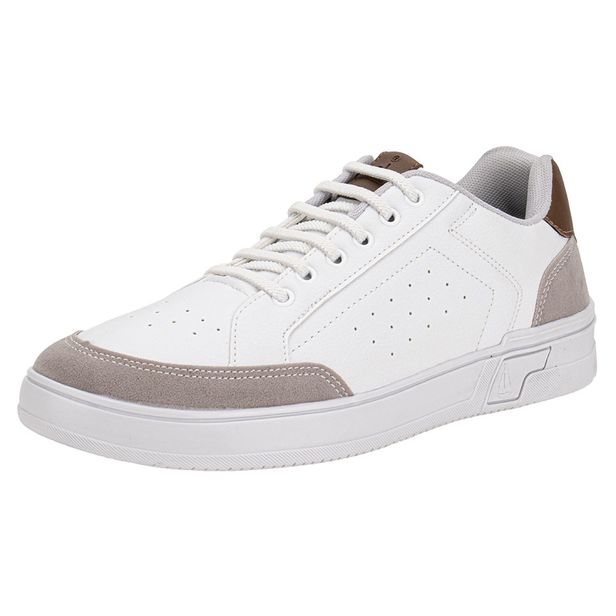 Sapatênis Masculino Confort Way 402501 BRANCO/CINZA 37