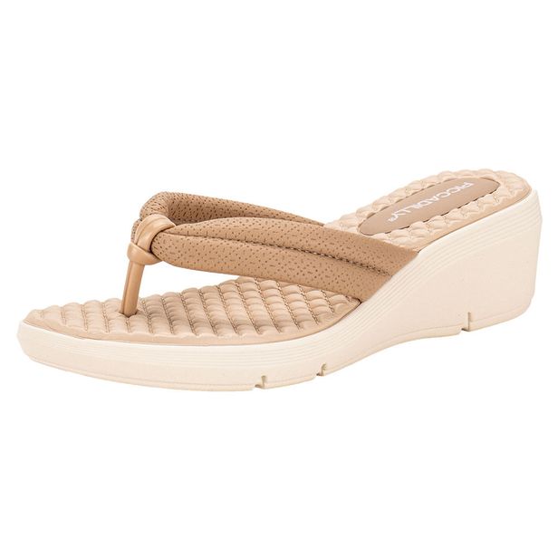 Tamanco Feminino Anabela Piccadilly 540356 BEGE 37