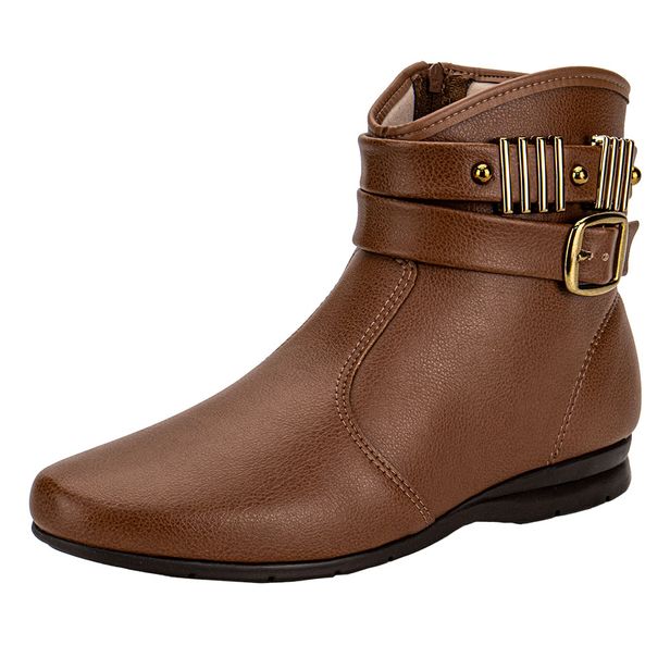 Bota Feminina Cano Baixo Beira Rio 9084106 CARAMELO 34