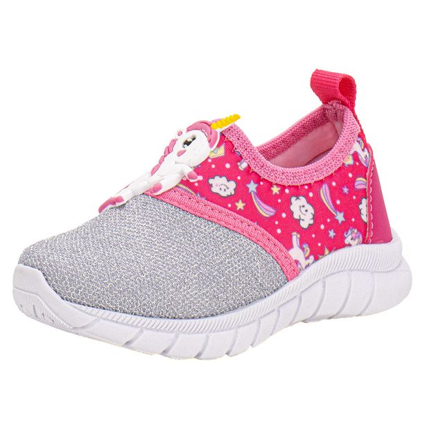 Tênis Infantil Feminino Nayarinha 383TN ROSA/PRATA 21