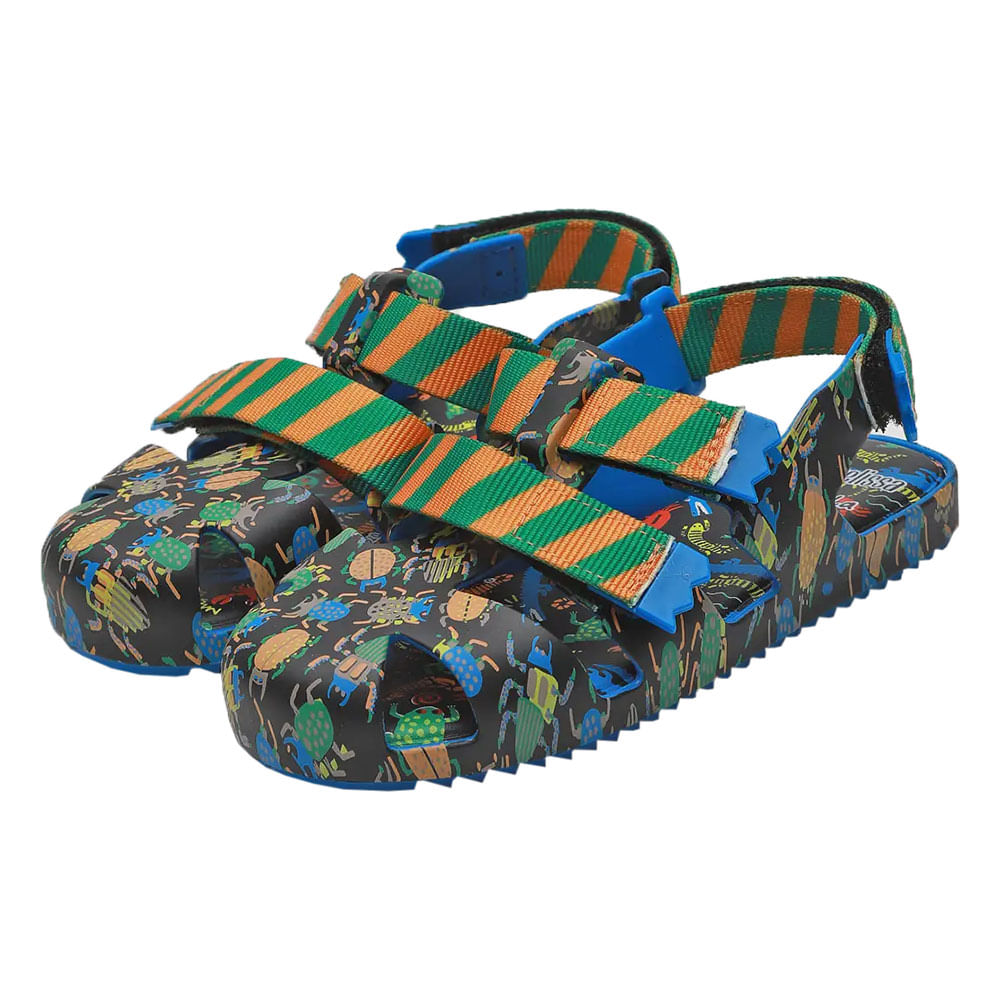 Mini Melissa Ioiô + Fábula Infantil 33769 PRETO/AZUL | Clovis Calçados
