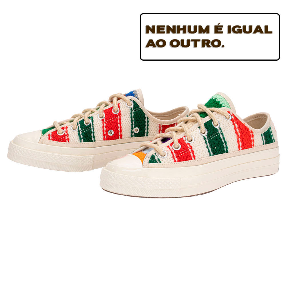 Tênis Chuck 70 x Upcycle Crochet Converse A09229C SORTIDOS