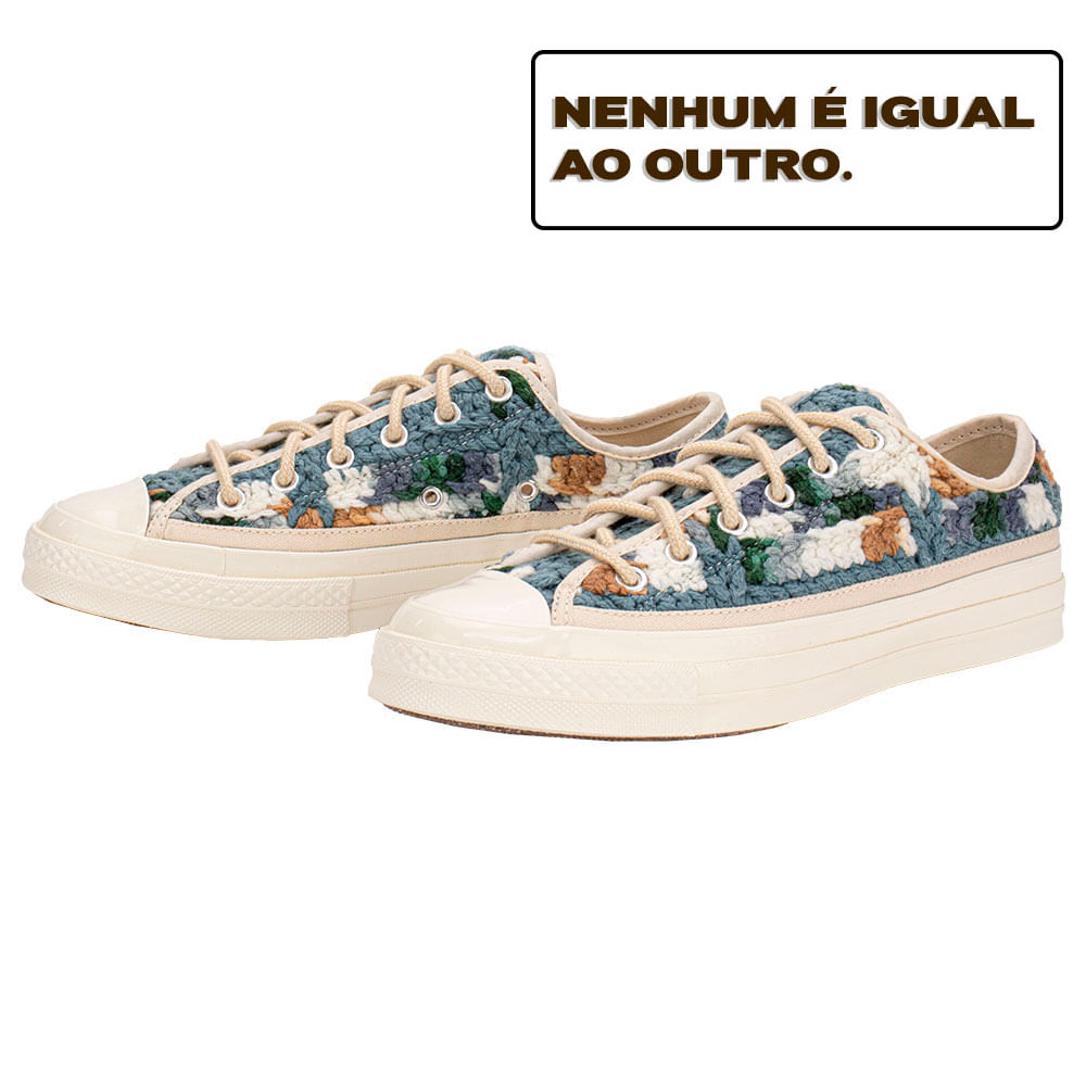 Tênis Chuck 70 x Upcycle Crochet Converse A09229C SORTIDOS