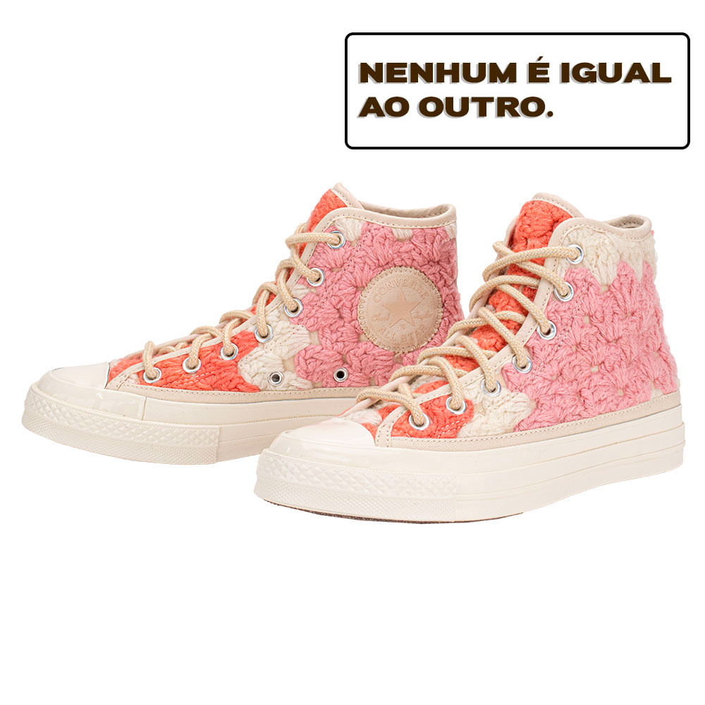 Tênis Chuck 70 High x Upcycle Crochet Converse A09228C SORTIDOS