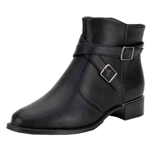 Bota Feminina Cano Baixo Beira Rio 9045348 PRETO 34