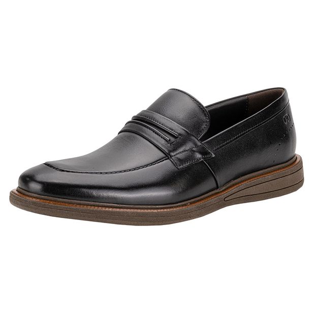 Sapato Masculino Metropolitan Bay Democrata 273103 PRETO/CAFÉ 38