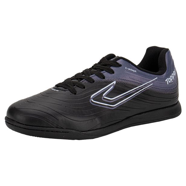 Chuteira Masculina Futsal Forza III Topper TP0467 PRETO/CHUMBO 38