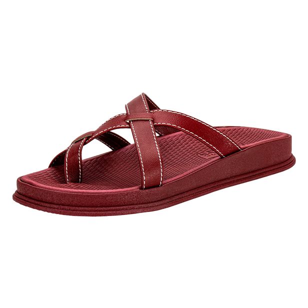 Tamanco Feminino Flat Moleca 5556101 VINHO 34