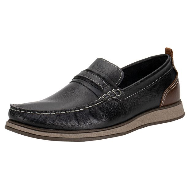 Mocassim Masculino Nash Democrata 252302 PRETO 37