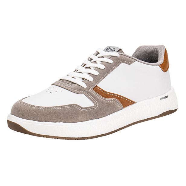 Tênis Masculino Casual BRsport 2297102 BRANCO/CINZA 39