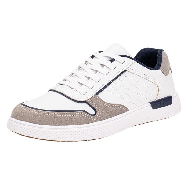 Sapatênis Masculino Casual BRsport 2270115 BRANCO/CINZA 38