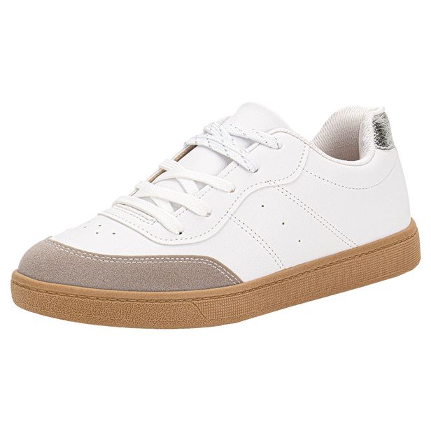 Tênis Feminino Casual Beira Rio 4313108 BRANCO/CINZA 34