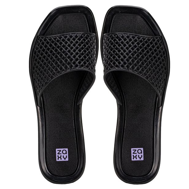 Chinelo Feminino Slide Mesh Zaxy 19125 PRETO 33/34