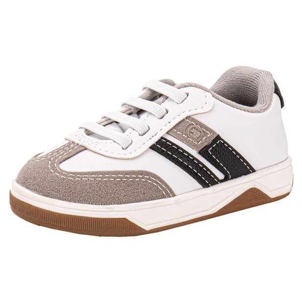 Sapatênis Infantil Masculino Molekinho 2623117 BRANCO/CINZA 20